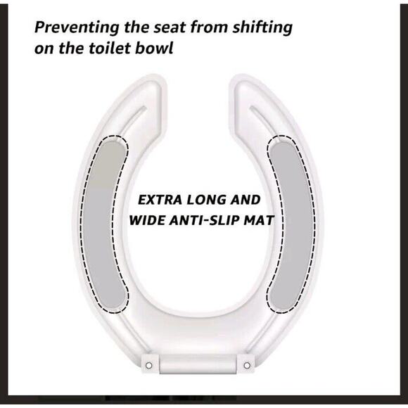 Commercial Heavy Duty Open Front Toilet Seat without Cover Round - Picture 5 of 5